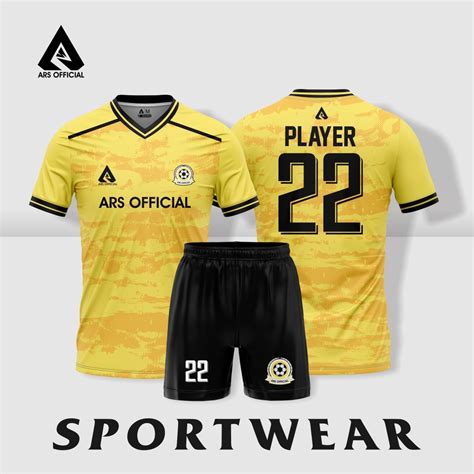 Jual JERSEY FUTSAL JERSEY SEPAK BOLA PRINTING ARS YELLOW CAMO