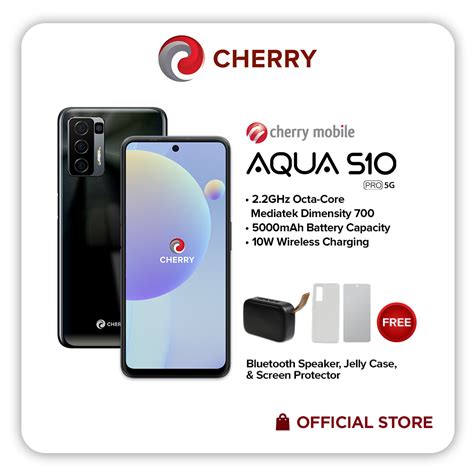 Cherry Aqua S Pro G With Jelly Case Screen Protector And Bluetooth