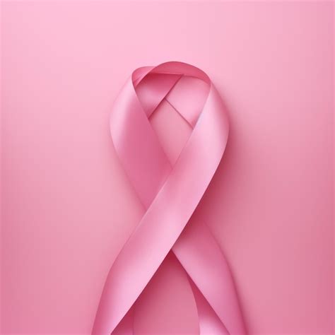 Premium AI Image | A pink ribbon on a studio background pink october