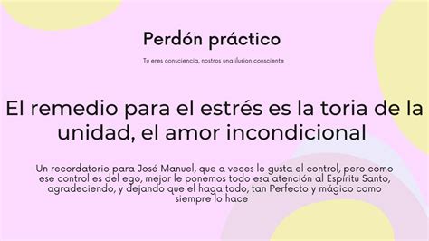 El remedio para el estrés es la toria de la unidad el amor