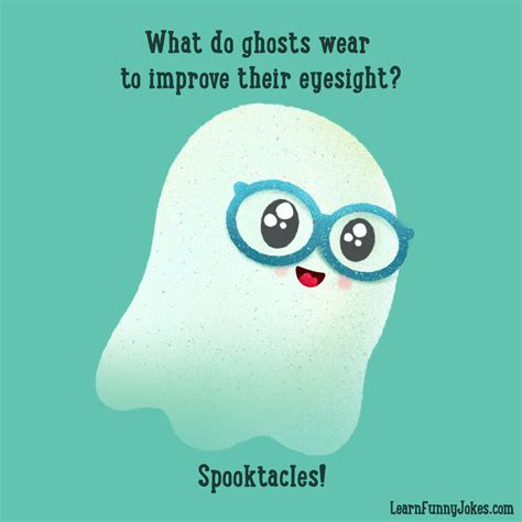 What Do Ghosts Wear To Improve Their Eyesight Spooktacles Halloween