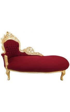 Grand Fauteuil Carrosse De Style Baroque Tissu Bordeaux Et Bois Dor