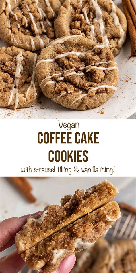 This Vegan Coffee Cake Cookie Recipe Is So Delicious With Cinnamon