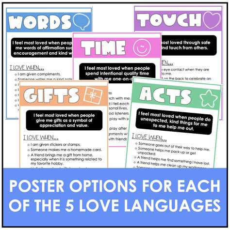 The 5 Love Languages Posters | Made By Teachers