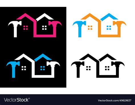 Home builder logo design Royalty Free Vector Image