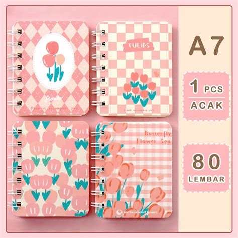 Jual Buku A7 Notebook A7 Aesthetic Ring Notebook Mini A7 Buku Diary