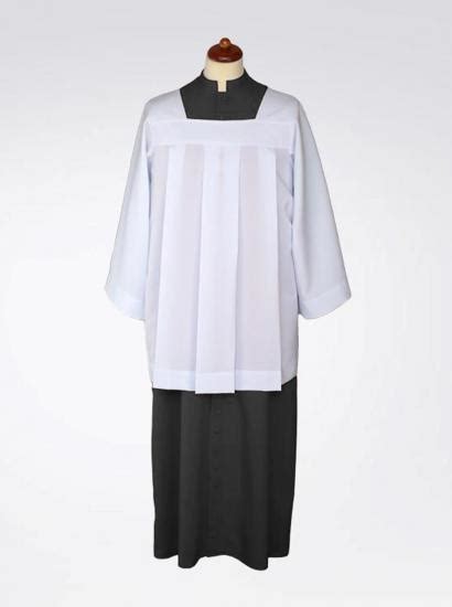 Altar Servers Cassock 7 147 2b Black Includes Cotta Church Supplies