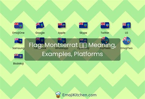 🇲🇸 flag: Montserrat emoji meaning, info, stats - EmojiKitchen