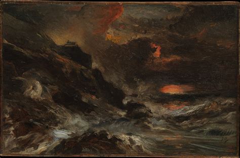 Eugène Isabey Tempête sur la côte normande 1850 Metropolitan