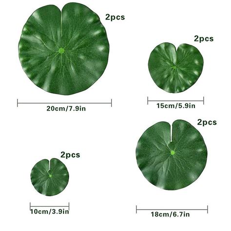 Maten Kunstmatige Drijvende Planten Lotusblad Realistische Waterlelie