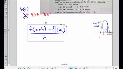 AP Calculus AB Example Average Instant Rate Of Change Juda Math