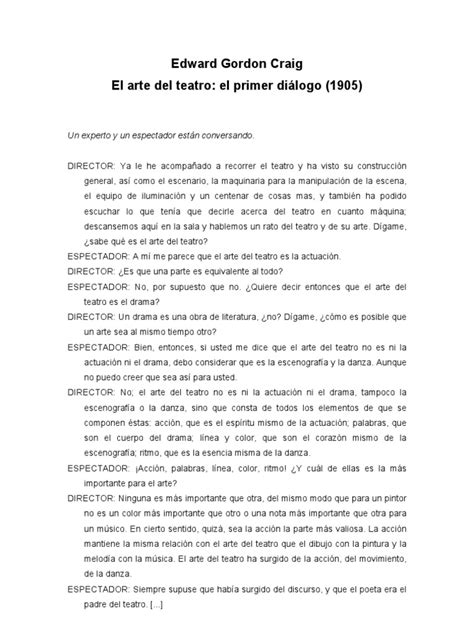 PDF Craig 1905 El Arte Del Teatro DOKUMEN TIPS