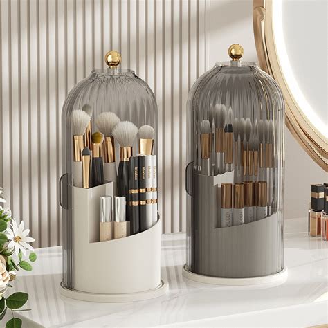 360° Rotating Luxury Makeup Brushes Holder