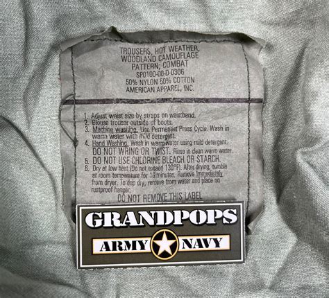 U S M81 Woodland Camo Rip Stop Bdu Pants Usa Made Grandpopsarmynavy