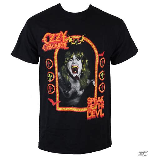 Tee Shirt M Tal Pour Hommes Ozzy Osbourne Speak Of The Devil Rock