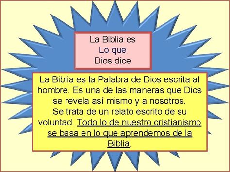 La Biblia La Biblia Es Lo Que Dios