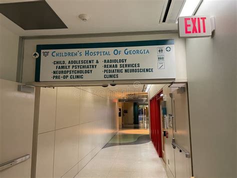 Childrens Hospital Of Georgia Interior Overhead Direction Sign