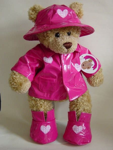 Build A Bear Fit Teddy Bear Clothes For 14 16 Teddies Teddy Bear Clothes Pink Raincoat With