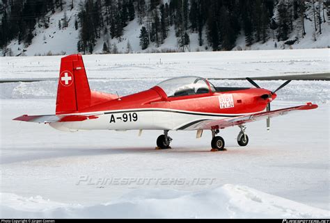 A-919 Swiss Air Force Pilatus PC-7 Photo by Jürgen Coenen | ID 1050531 ...