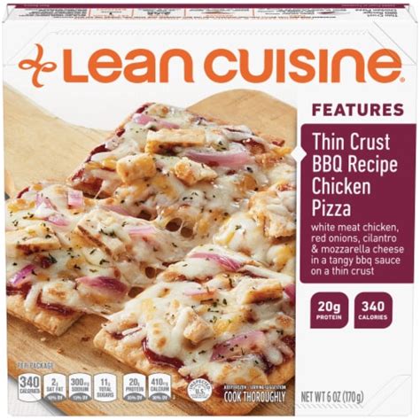 Lean Cuisine Features Thin Crust Bbq Recipe Chicken Frozen Pizza 6 Oz