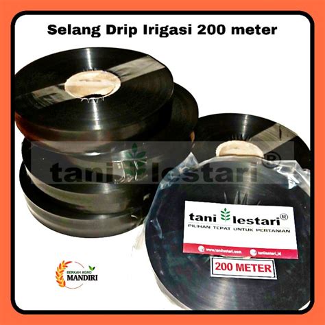 Jual Df Hk Selang Drip Irigasi Inch Meter Tebal Mikron