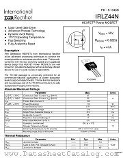 Irlz N Datasheet Pdf V Single N Channel Hexfet Power Mosfet In A