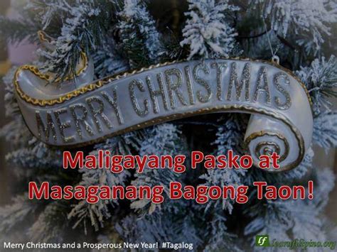 Maligayang Pasko At Manigong Bagong Taon Translated In English