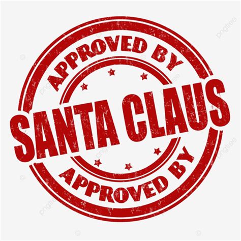 Approved Stamp Vector Hd Png Images Approved By Santa Claus Grunge