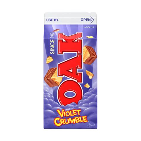 Buy Oak Violet Crumble Flavoured Milk Ml Coles