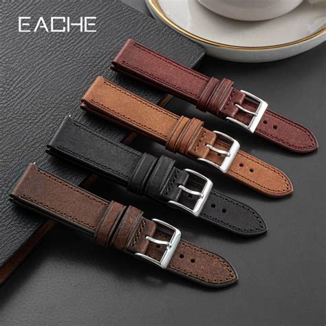 Genuine Leather Quick Release Watch Strap Watch Top Grain Leather