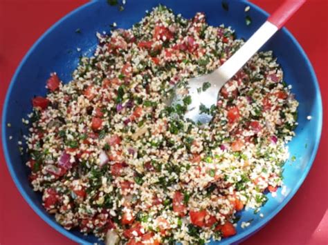 Taboulé de boulgour et freekeh aux herbes de mon jardin Recette par