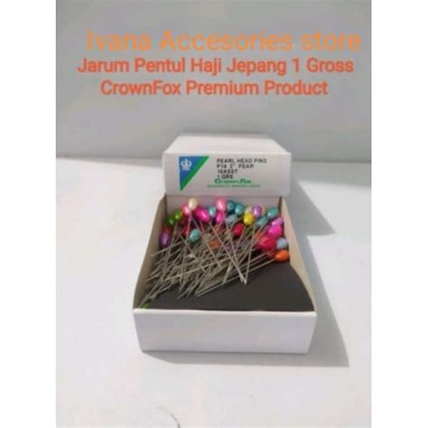 Jual Jarum Pentul Haji Jepang Crown Fox 1 Gross Pearl Premium Product