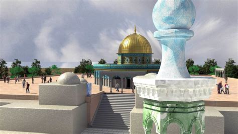 Dom Of The Rock Al Aqsa Mosque 3d Model Cgtrader