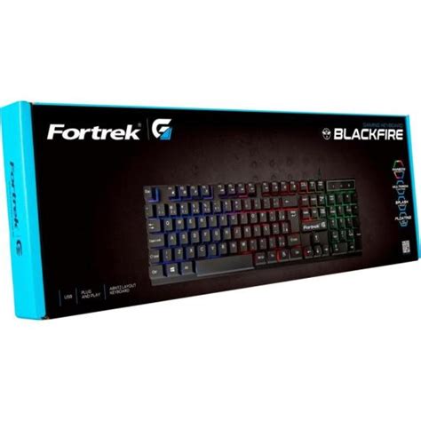 Teclado Gamer Blackfire Preto Fortrek Mundomax