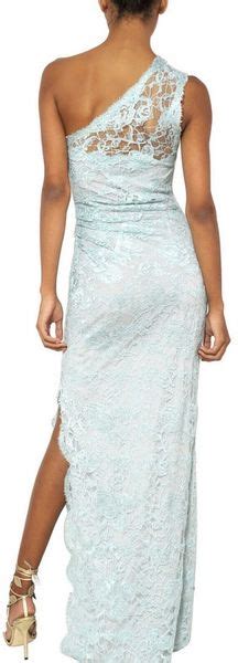 Emilio Pucci Viscose Lace Long Dress In Blue Lyst