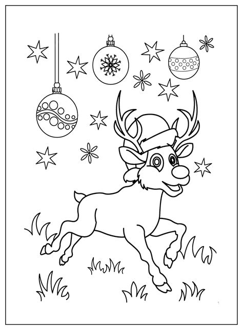 Rudolph Red Nosed Reindeer Coloring Pages Free Printable Coloring Pages