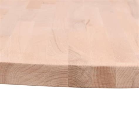 Dessus de table rond en bois de hêtre massif DRFEIFY Ø30x4 cm Blanc