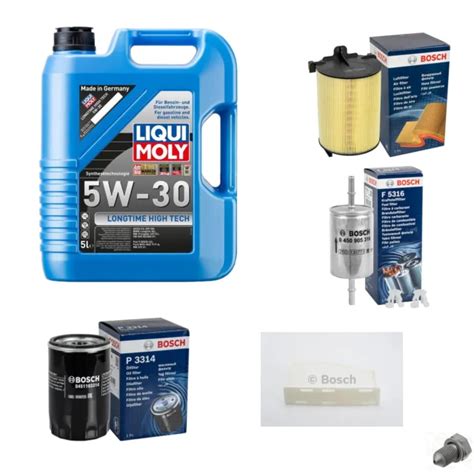 Bosch Inspection Set L Liqui Moly Longtime High Tech W Pour Vw