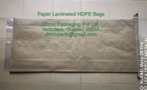 Paper Laminated Plain Hdpe Bags Manufacturer Supplier From Vadodara