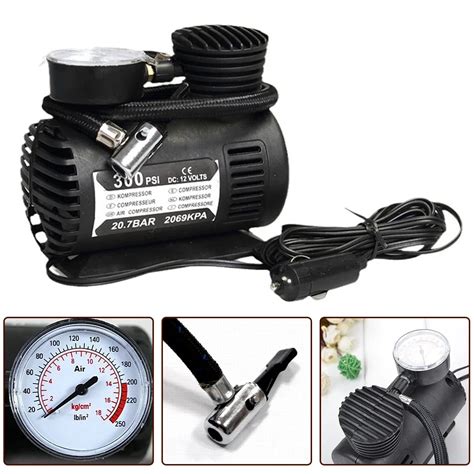 12v Car Electric Air Pump 300psi Air Compressor Tire For Inflator Portable Car Tire Inflator