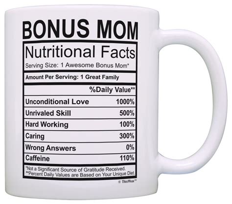 Best Stepmom Gifts Bonus Mom Nutritional Facts Step Mom Tea Etsy