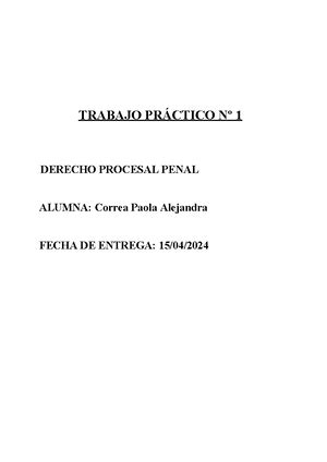 Trabajo Practico Teoria General Del Proceso Trabajo Pr Ctico N