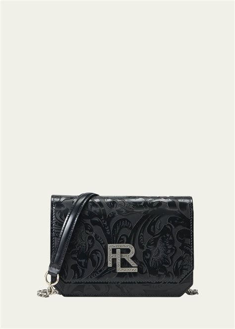 Ralph Lauren Collection Rl 888 Tooled Mini Crossbody Chain Bag