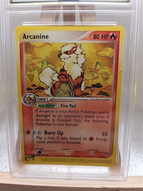 Ags Mint Gold Label Pok Mon Tcg Arcanine Sandstorm Regular