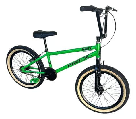 Bicicleta Aro 20 Bmx Pro x Série 1 Freio V break Rolamentada Cor Verde