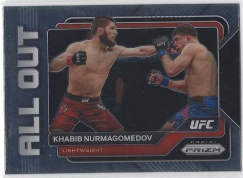 Khabib Nurmagomedov Panini Prizm Ufc All Out Ebay