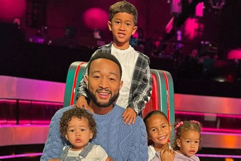 John Legend Shares First Photo of All Four Kids in 'The Voice' Chair