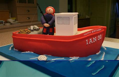 Fishing Boat Decorated Cake By Ice Ice Tracey Cakesdecor