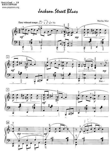 Martha Mier Jackson Street Blues Sheet Music Pdf Free Score Download ★