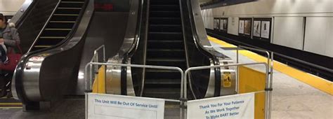 New BART Escalator Updates Show SF Stations Disproportionately